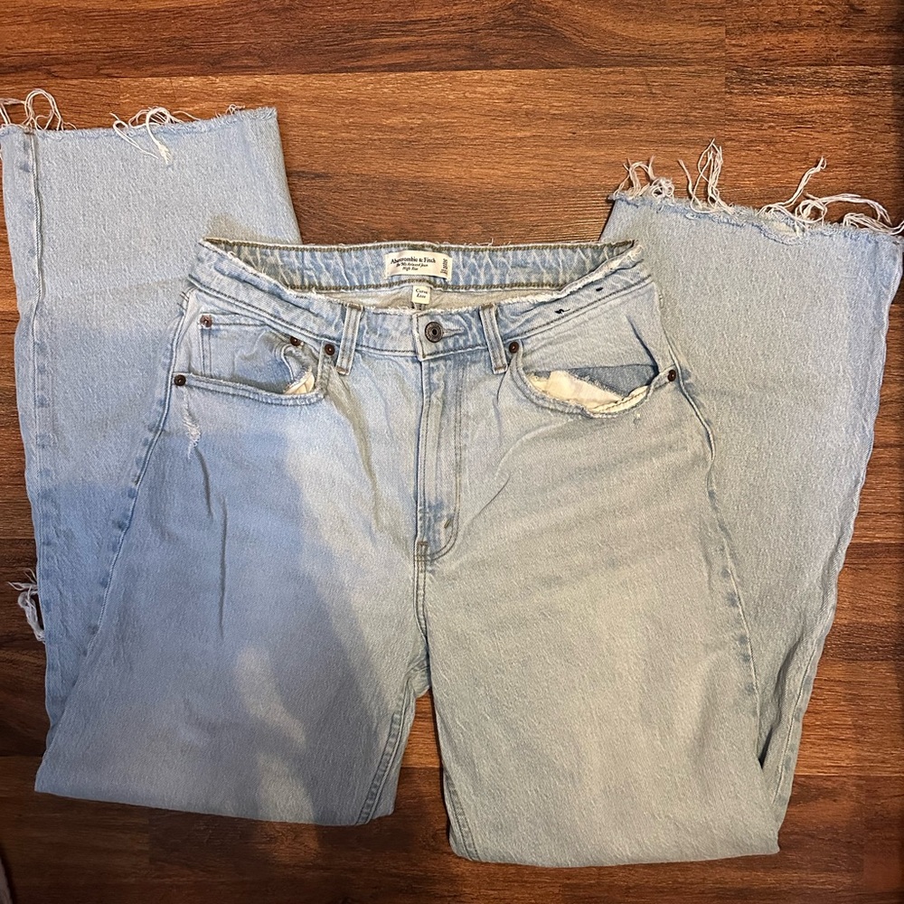 Abercrombie & Fitch Light Blue Straight Leg Jeans
